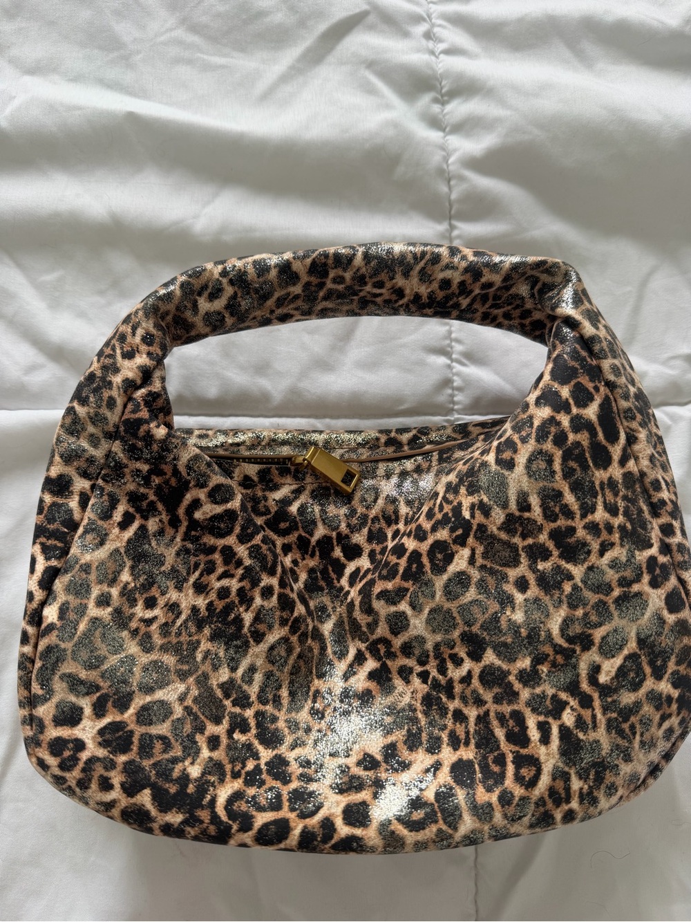 Dolce Vita Leopard-Print Clutch in Brown and Black
